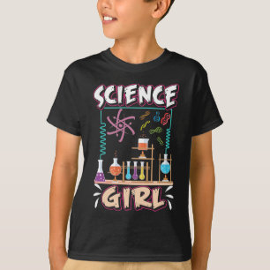 Camiseta Cientista do Laboratório de Química de Garotas de