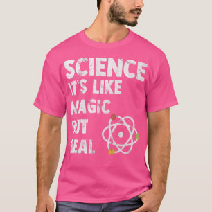 Camiseta Cientista É como Magia, mas ciência real em P