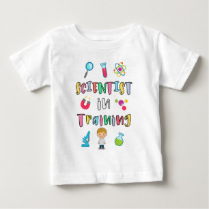 Camiseta Cientista em Treinamento para Jovens Cientistas