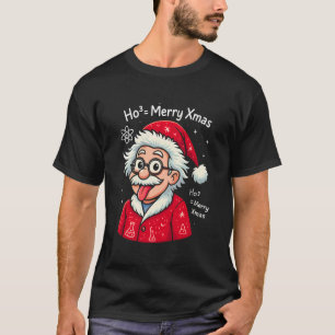 Camiseta Cientista Engraçado Papai Noel Professor de Ciênci