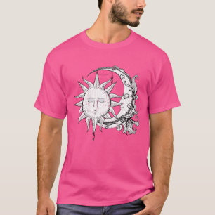 Camiseta Cientista Espacial Corpo Celeste Sol Lua Estrelas