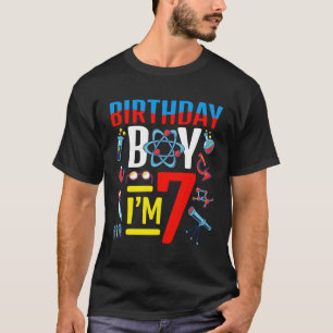 Camiseta Cientista Futuro EU TENHO 7 Anos