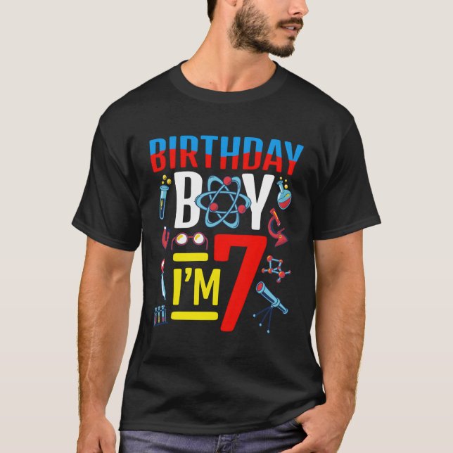 Camiseta Cientista Futuro Eu Tenho 7 Py (Frente)