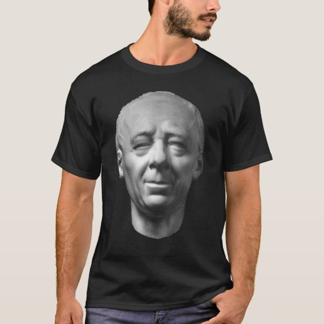 Camiseta cientista Leonhard Euler, retrato (Frente)