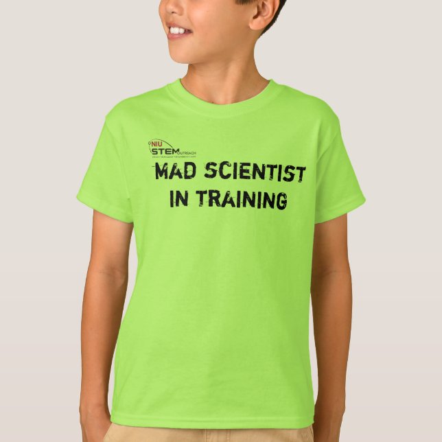 Camiseta Cientista louco no treinamento (Frente)