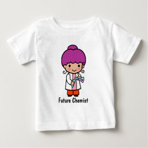 Camiseta Cientista/Menina Química Bonita com Frasco