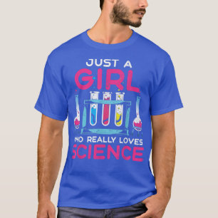 Camiseta Cientista Mulheres Meninas Química Laboratória de