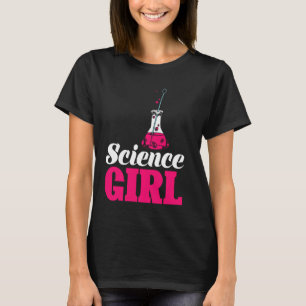 Camiseta Cientista Nerd Mulheres Meninas Cute Chemi