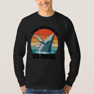 Camiseta Cientista Oceânico para Ciência Marinha e Pandas d