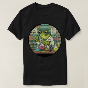 Camiseta Cientista Sapo Químico - Divertido Trabalho de Lab