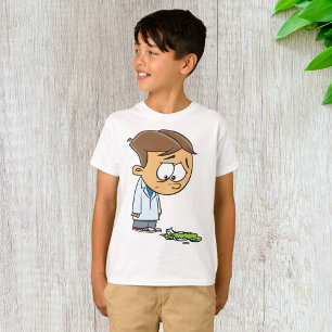 Camiseta Cientista triste com experimento quebrado