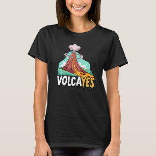 Camiseta Cientista vulcânico Geológico da Ciência da Terra