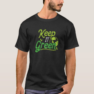 Camiseta Cientistas Ambientais Mantêm Ambiental Verde