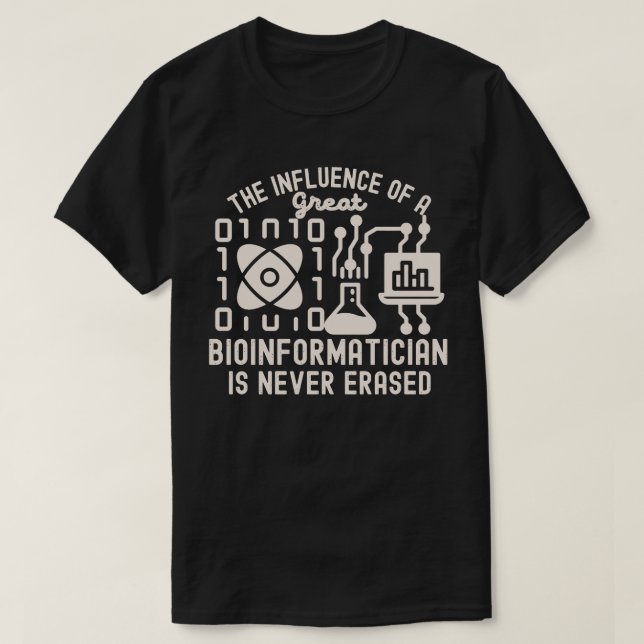 Camiseta Cientistas de Bioinformática, Citações de Bioinfor (Frente do Design)