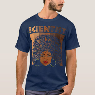 Camiseta Cientistas Negros Melanin Mulheres Roupa Americana