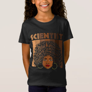 Camiseta Cientistas Negros Melanin Mulheres Roupa Americana