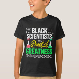 Camiseta Cientistas Negros Prova de Grandeza História Negra