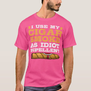 Camiseta Cigar Aficionado Eu Uso Minha Fumaça De Cigarro Co