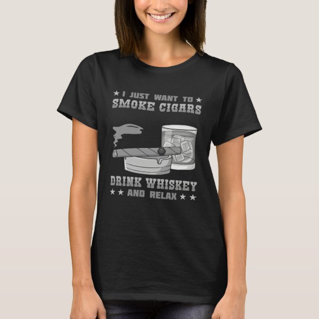 Camiseta Cigar Smoker Smoking Quotes   1 (Frente)