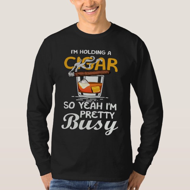 Camiseta Cigar Smoking Father Great (Frente)