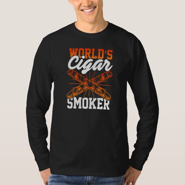 Camiseta Cigarro Cigarro Cigarro Fumante Cigarro Cigarro Ci (Frente)