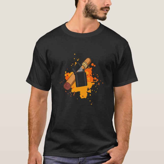 Camiseta Cigarro Cubano Fumante (Frente)