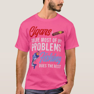 Camiseta Cigarro Pesca Cubana Charutos Caça Fumante