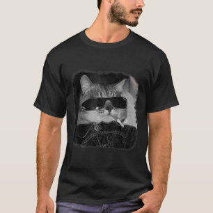 Camiseta Cigarros Gangue de Gata Gato de Cigarro Cigarro En