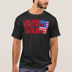Camiseta Cigarros Patrióticos Sussurram Liberdade
