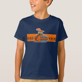 Camiseta Cilindro a vapor laranja