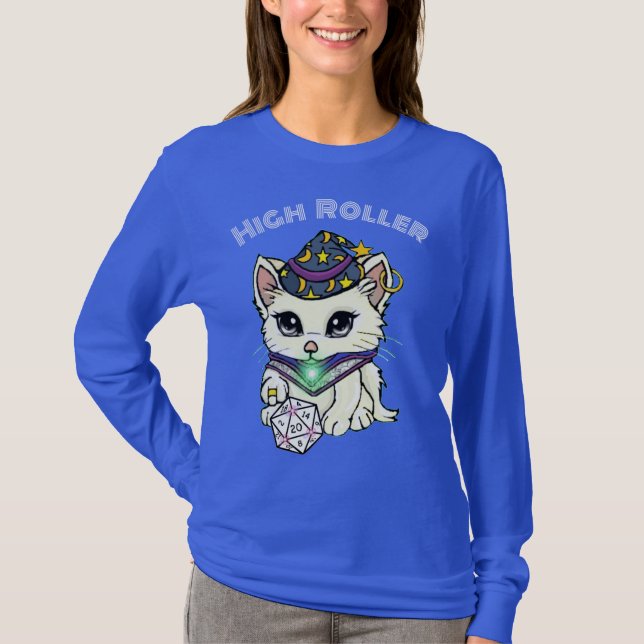 Camiseta Cilindro alto (Gatinho): (Frente)