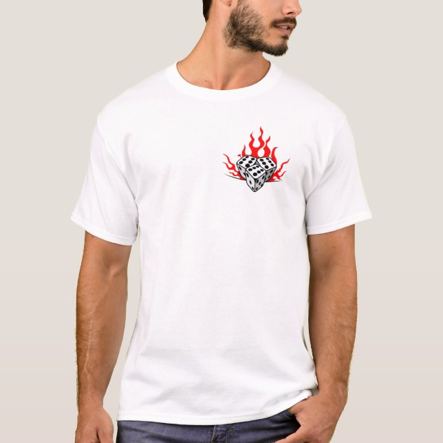 Camiseta Cilindro de Caracteres - Tripulação 3d6 (Frente)