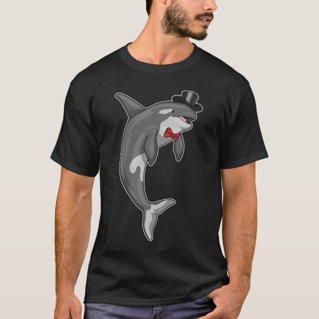 Camiseta Cilindro de Embelezamento de Orca Casamento (Frente)