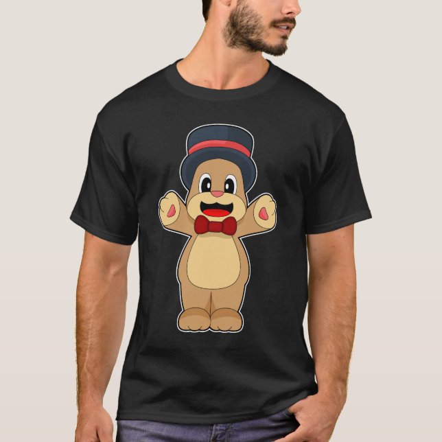 Camiseta Cilindro de Noivado Casamento Urso (Frente)