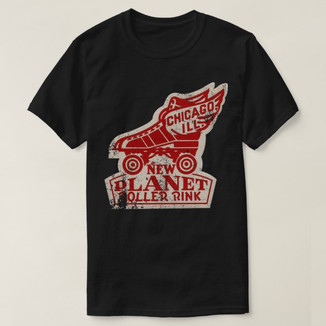 Camiseta Cilindro de Vintage Rink (Frente do Design)