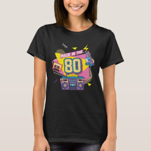 Camiseta Cilindro do Rádio Festas de Música dos anos 80 s
