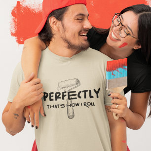 Camiseta Cilindro Pintor Engraçado e Luz Pintante