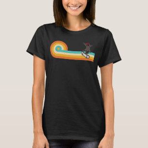 Camiseta Cilindros de guaxinim de skate rolador de patinado