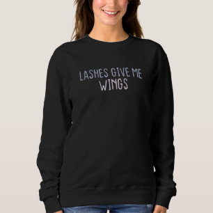 Camiseta Cílios com Frase Colorida Gráfica Me Dão Asas