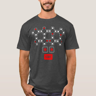 Camiseta Cima Cima Baixo Esquerda Direita Esquerda Direita 