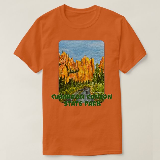 Camiseta Cimarron Canyon State Park Novo México (Frente do Design)