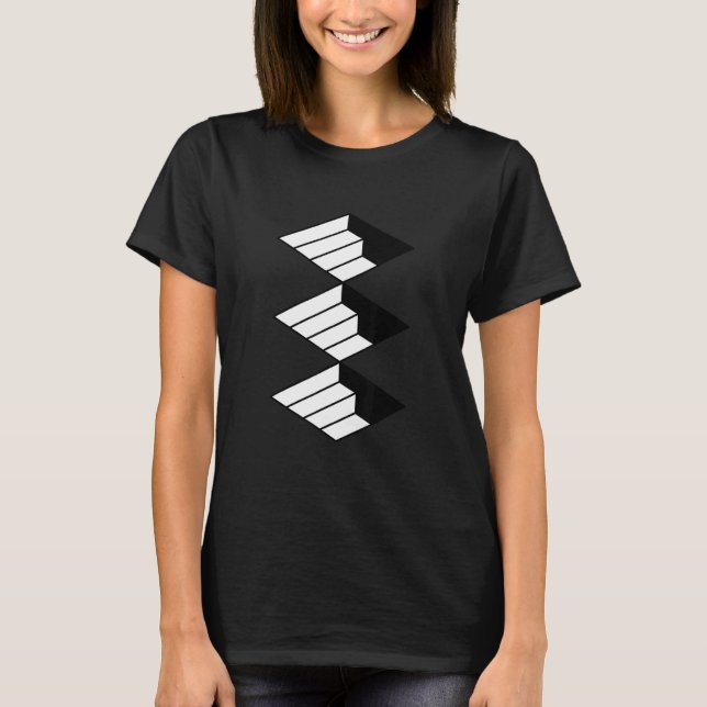 Camiseta Címbolos Imaginários de Abstrato de Piano (Frente)