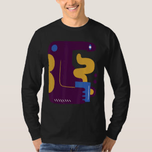 Camiseta Címbolos Surreais do Abstrato café 1