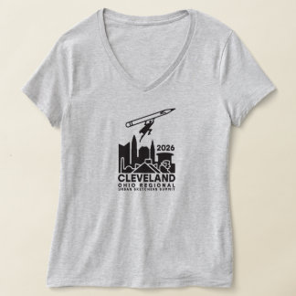 Camiseta Cimeira Urban Sketchers 2026 - Cleveland - Feminin