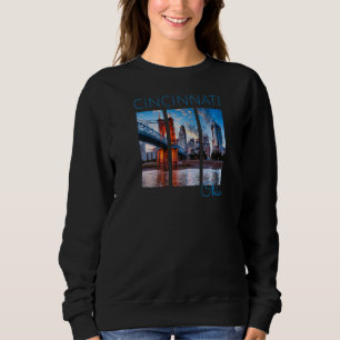 Camiseta Cincinnati Centro Skyscraper Cincinnati Ohio Skyli
