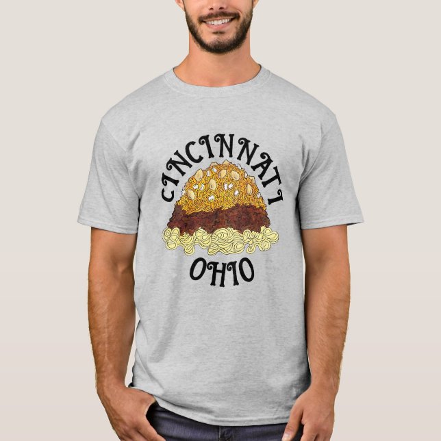 Camiseta Cincinnati Chili Ohio OH Spaghetti Chili Comida (Frente)