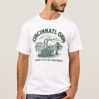 Camiseta Cincinnati City Ohio Queen City of the West