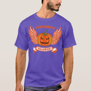 Camiseta Cincinnati Halloween Voando Bombeiros TSirt