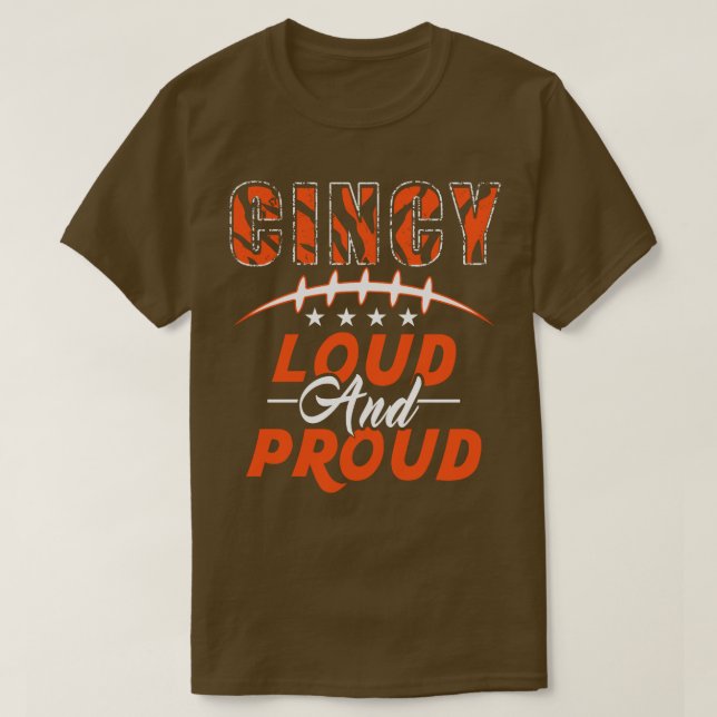 Camiseta Cincinnati Loud E Orgulho Fan 2022 (Frente do Design)