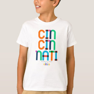 Camiseta Cincinnati Ohio Meio século, Pop Art,